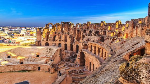 Tour di un giorno intero a El Jem e Monastir con pranzo da Tunisi o Hammamet