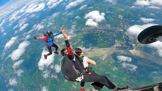 【藍色氣流】四川成都崇州高空攝影雙人跳傘