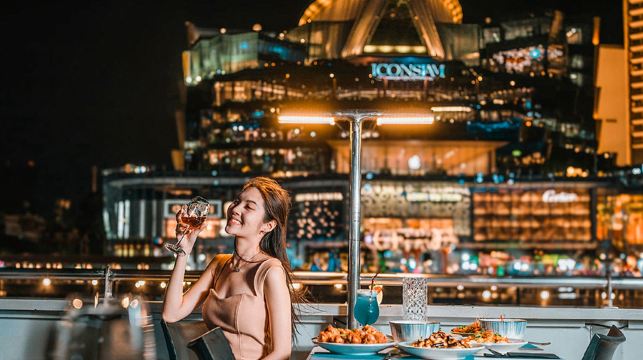 曼谷夜遊湄南河遊船 奧彼林號（富麗堂皇）遊輪Opulence Cruise 美食盛宴