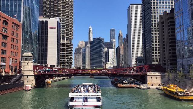 90-minuten architectuurrondvaart op de Chicago River