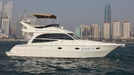 【青島遊艇出海】青島奧帆中心豪華進口遊艇包船出海觀光海釣～體驗海上欣賞青島海之美