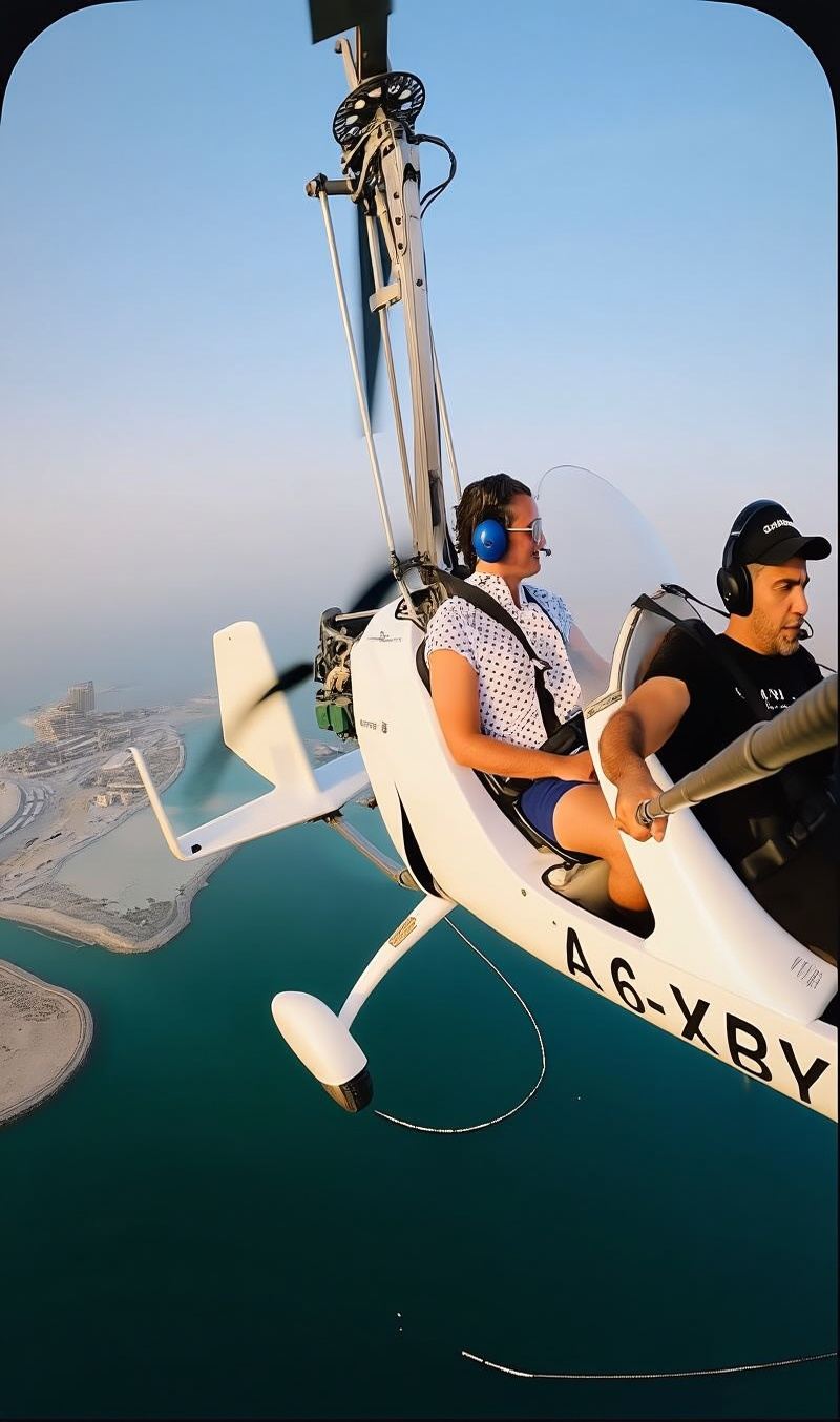 Ras Al Khaimah: Tragschrauberflug über Wüste und Strände