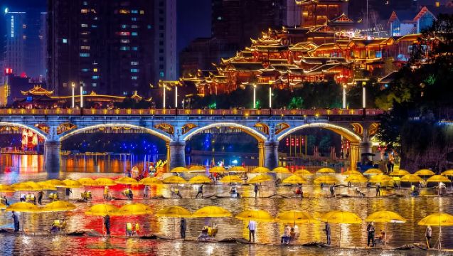 宣恩夜遊【明燈三千美麗貢水-可升級乘坐竹筏】