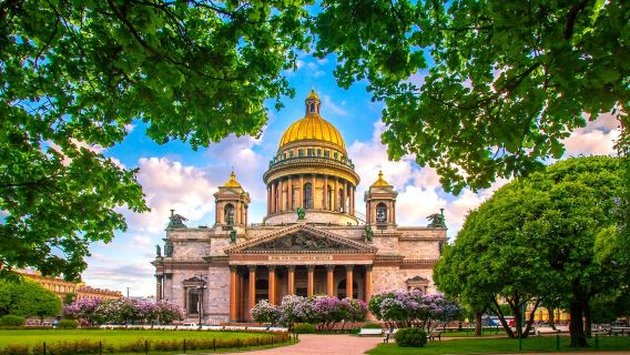 Peterhof Palace + Winter Palace + Savior on the Spilled Blood + St. Isaac's Cathedral day tour