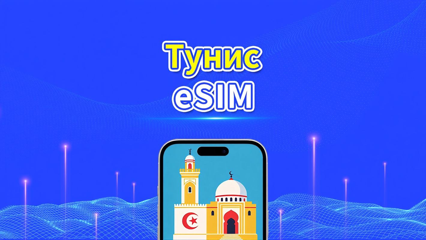 Тунис eSIM | 4G | Ежедневный/Общий Пакет Данных | 1–30 дней | 24-часовая Оплата | QR-код