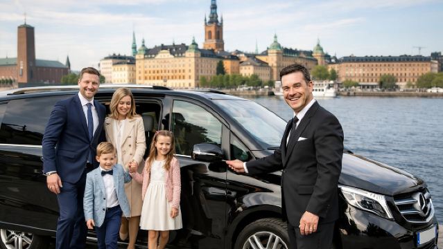 Private full day VIP city tour by limousine car in Stockholm