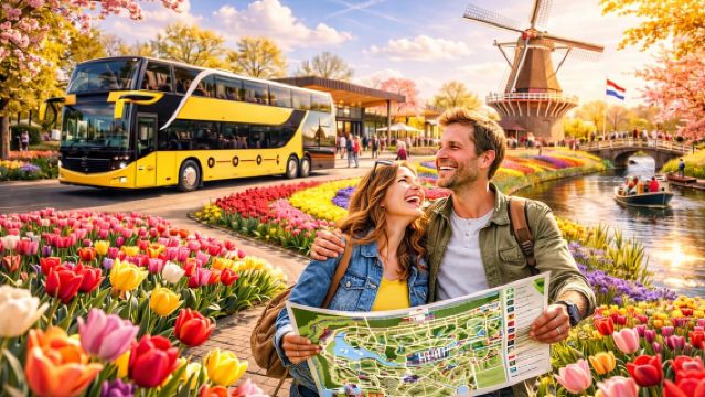 Amsterdam: Keukenhof Entry & Shuttlebus with Flexible Return