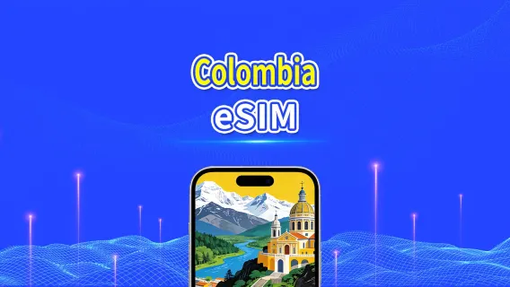 Colombia 5G eSIM  | Fully Supports AI & TikTok | Daily/Total Data Package | 1–30 Days | 24-Hour Billing | QR Code