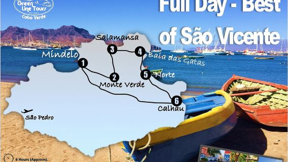 Tour de día completo por la isla, lo más destacado de São Vicente