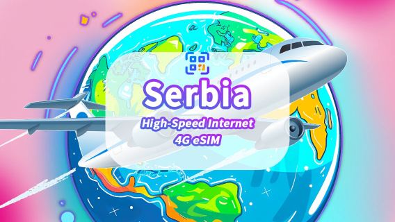 Serbien eSIM | 4G | Highspeed-Daten | 24 Stunden | 1–30 Tage | QR-Code