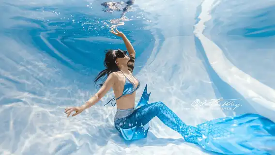 Experience 2-hour diving /mermaid freediving at Chengdu Shuangliu District Central Park, Jiaolong Harbor, and Haibin City at Haibin City Haohai Cube Ocean Park. [[diving Experience] Local guide and chartered private charter transfers, full accompaniment of food, drinks, and entertainment]