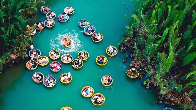 Hoi An Basket Boat Ride in Water Coconut Forest