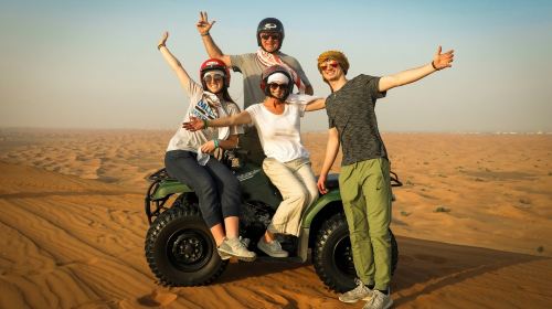 Dubai: Half-Day Quad Bike Safari, Camel Ride & Refreshment  Day Tours 8