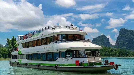 桂林灕江風景名勝區四星遊船+遇龍河竹筏漂流一日遊【可選雙人／多人漂流】