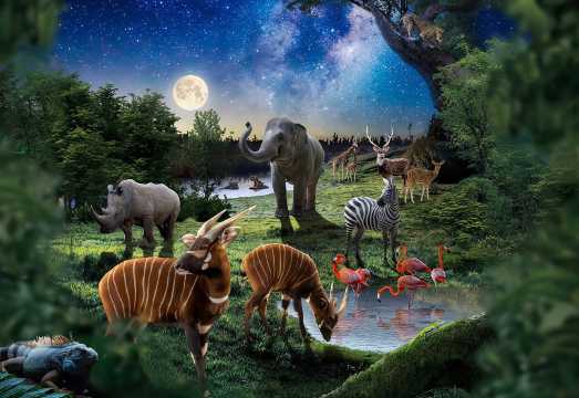 Vinpearl Safari Phu Quoc Night Tour [Round-Trip Transfer + Admission Ticket]