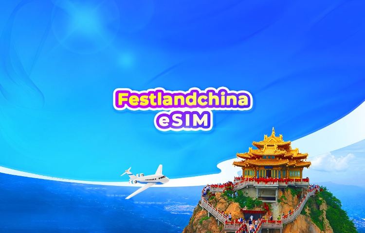 5G eSIM für das chinesische Festland | Tagespaket/Datenpaket | ChatGPT verfügbar | 24-Stunden-Abrechnung | 1–365 Tage | QR-Code