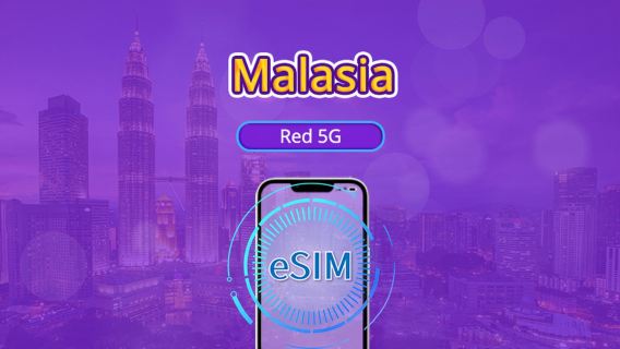 Malasia | eSIM 5G | Pase diario/Paquete total | 24H | 1-30 días | Código QR