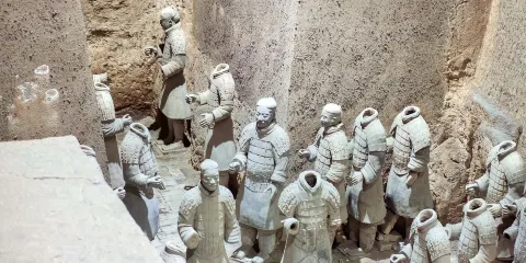 西安兵馬俑 城墻 大雁塔 回民街 英文拼團一日遊