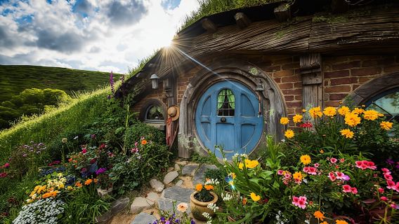 Auckland to Rotorua via Hobbiton movie set tour