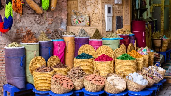 Marrakech: visita alla Medina, vista sui tetti e cena tradizionale