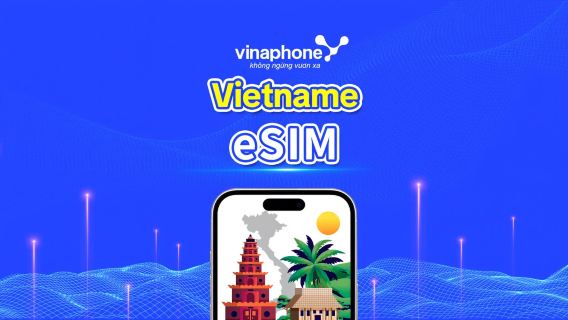 Vietnã Vinaphone 5G eSIM | IP local de alta velocidade | Acesso completo a AI & TikTok | 1–30 dias | Cobrança por dias corridos | QR Code