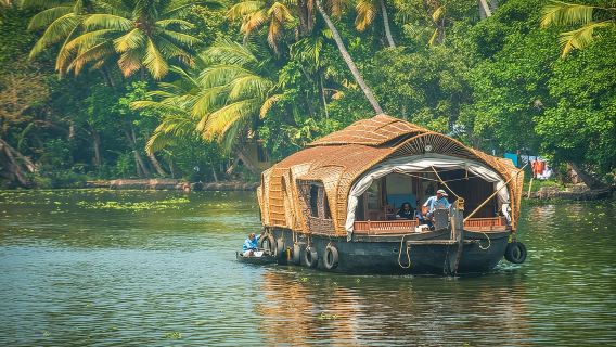 Private Overnight Alleppey Houseboat Cruise from Kochi