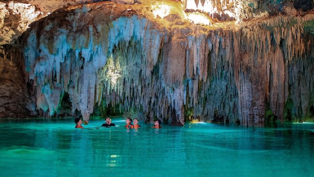 Tulum Guided Tour, Magical Cenote, Lagoon Snorkeling and Beachside Lunch