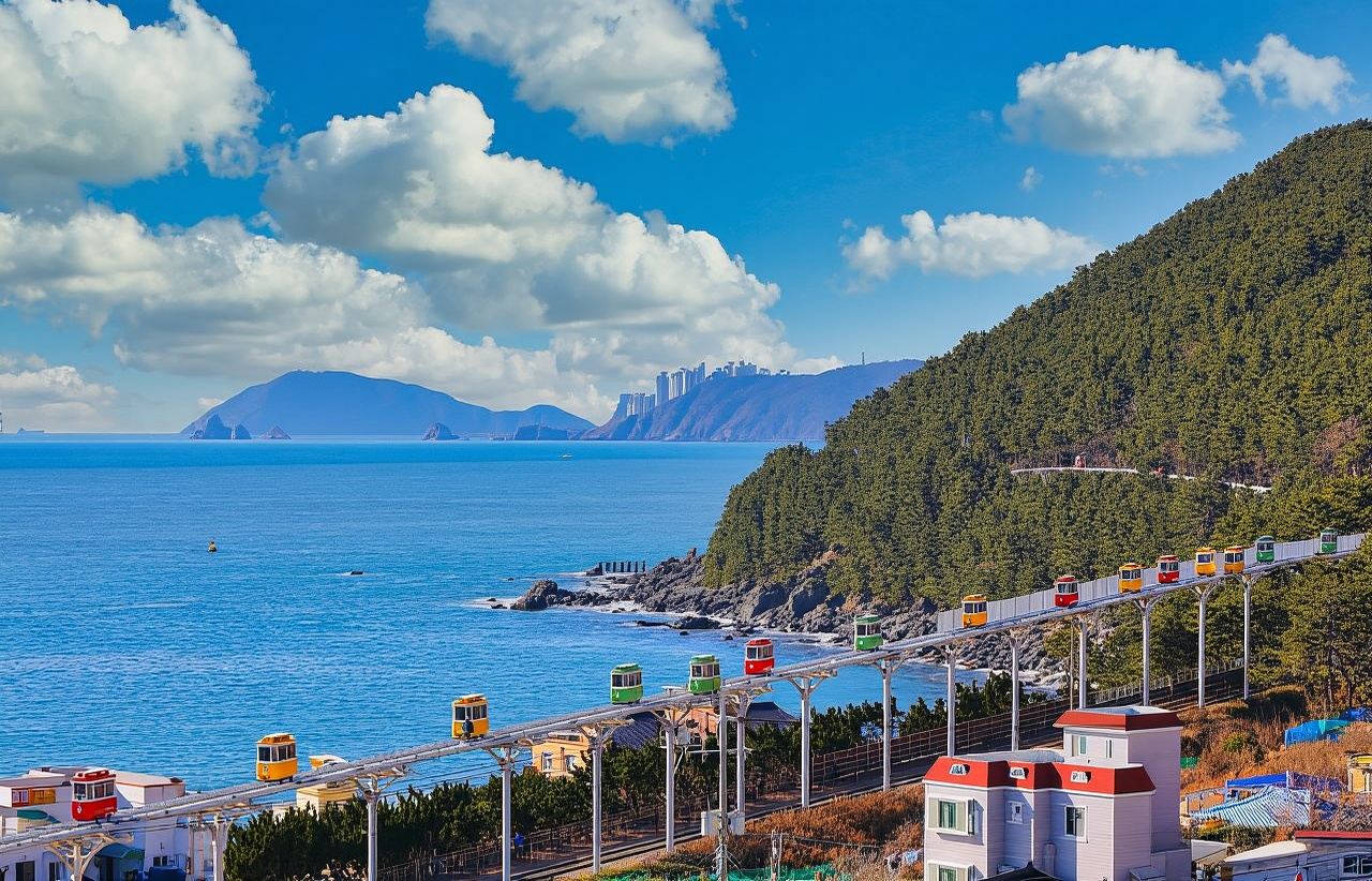 Busan Haeundae Blueline Park [Sky Capsule & Beach Train Ticket]