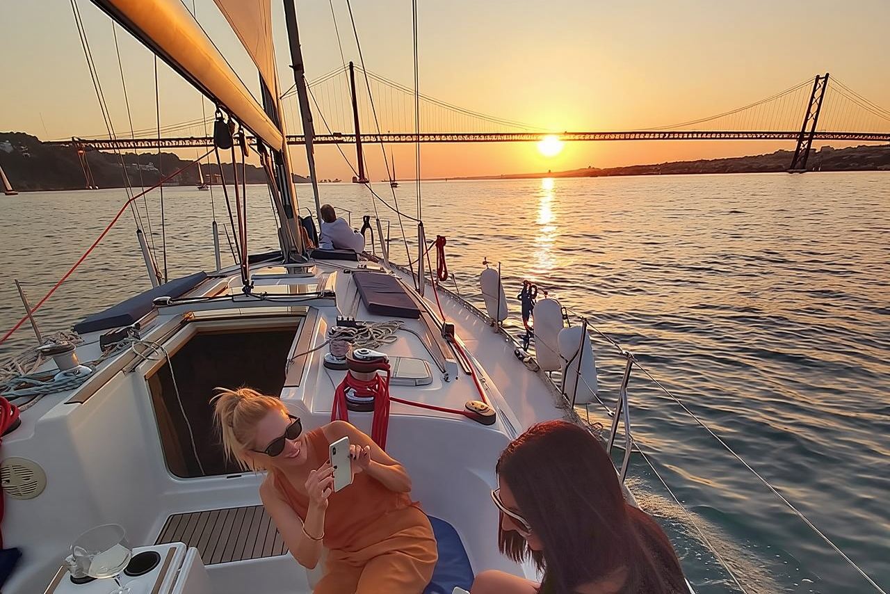 Lisbon Sunset Sailing with Portuguese Wine and History