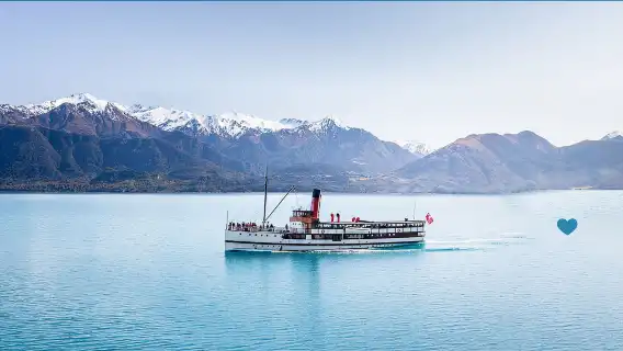 New Zealand Queenstown TSS Earnslaw 1-day tour [Lake cruise | Century-old steamboat]