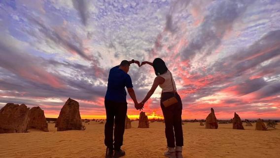 Perth Day Tour: The Pinnacles Desert + Sandboarding at Lancelin Sand Dunes + Sunset Stargazing Dinner (English Tour)