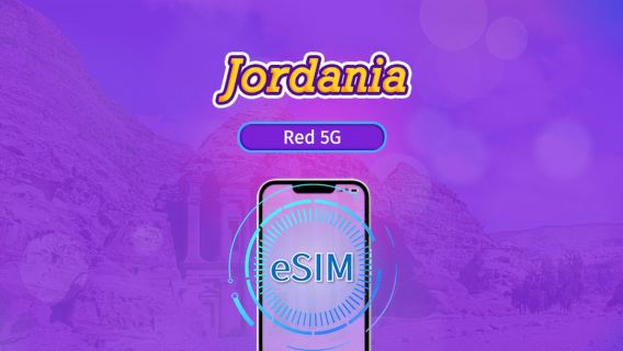 Jordania|4G/5G eSIM|Paquete de datos|Tarificación por 24 horas|30 días|Código QR