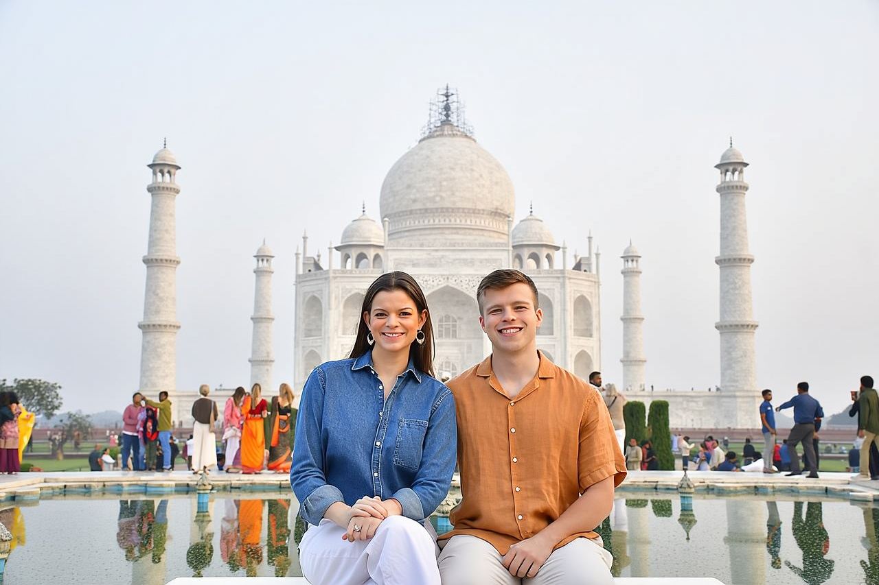 Taj Mahal Tour mit Hochgeschwindigkeitszugfahrt – All Inclusive