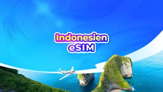 Indonesien 5G eSIM | Alle 4 Netze verfügbar • KI-Apps & TikTok | 1–30 Tage | QR-Code