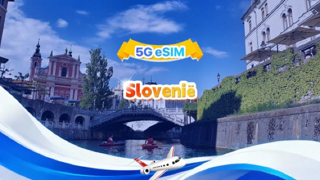 Slovenië 5G eSIM | Totaalpakket | Totaal 1-30GB | 3-30 dagen | 24-uurssysteem | QR-code