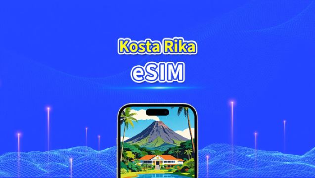 eSIM Kosta Rika | 4G | Paket Data Harian/Total | Penagihan 24 Jam | Kode QR