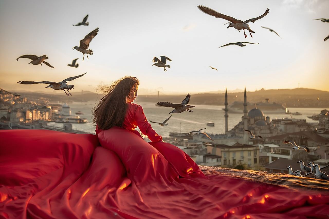 Rooftop photography on the most beautiful rooftop in Istanbul