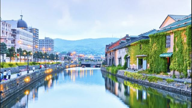 日本小樽運河-青之洞窟- 朝裡川溫泉【北海道中文專車】