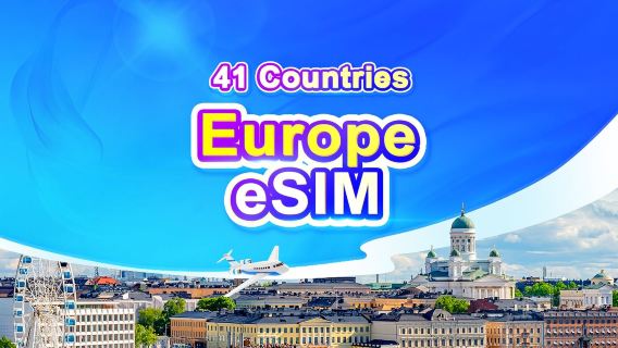 Europe 41 countries 4G/5G eSIM | Day Pass/Total Data Package | 1-30 Days | 24-hour billing | QR code
