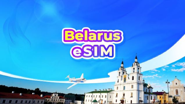 eSIM 4G Belarusia | Paket Harian/Paket Data | Penagihan 24 Jam | Kode QR