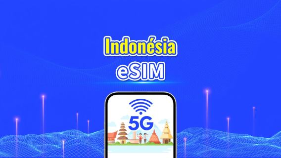 Indonésia 5G eSIM| Cobertura multiredeeSIM 5G | Pacote de Dados Diário/Total | 1–30 dias | Cobrança por dia do calendário | QR Code