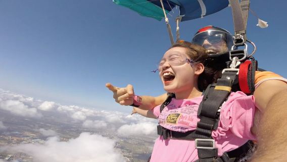 陽江海陵島跳傘 國內高空廣州深圳羅定惠州4000米海景跳傘旅遊yj【4000米高空跳傘+專業高清攝像+視頻剪輯】-