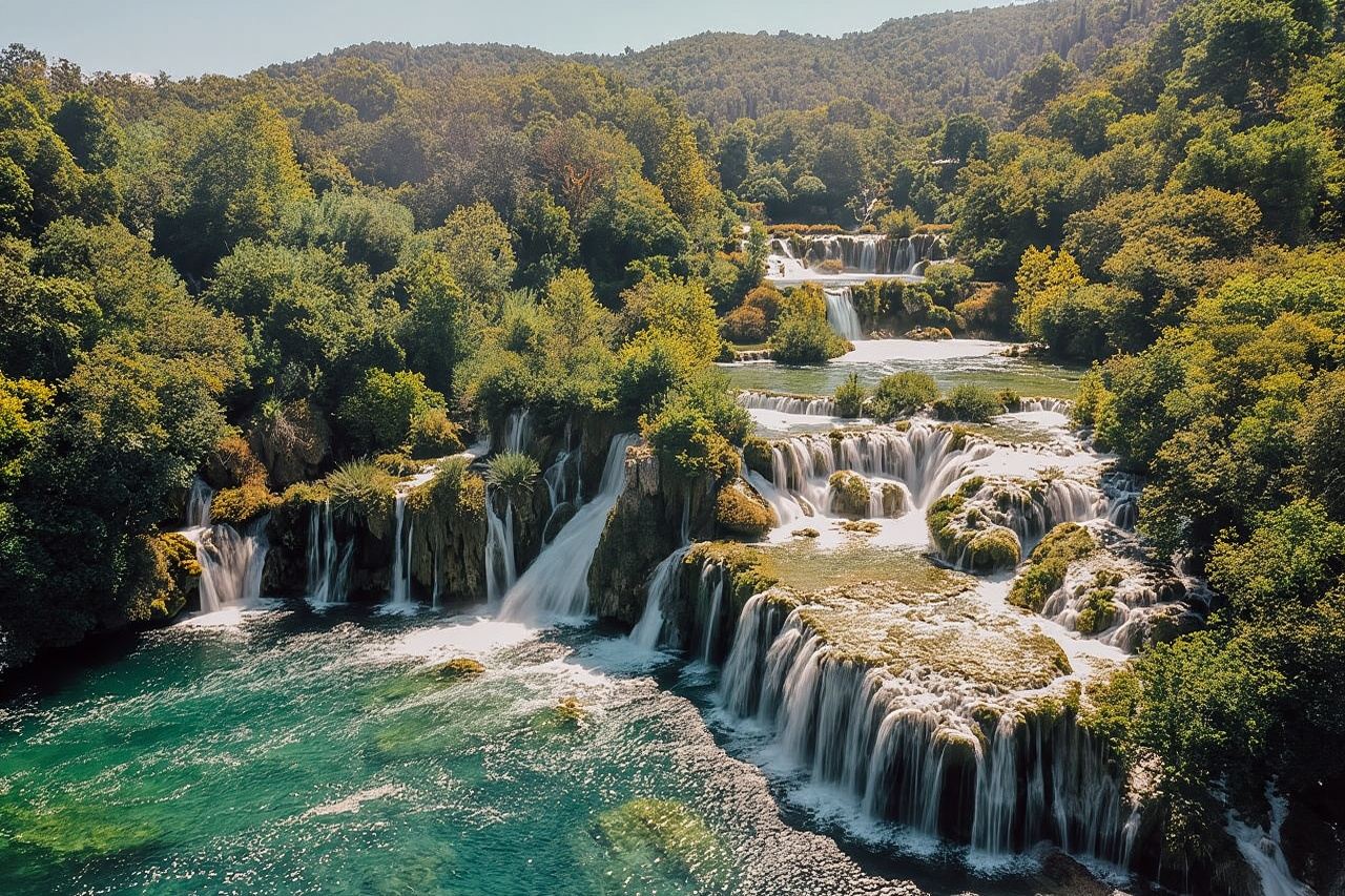 Dari Split: Tur Air Terjun Krka, Pelayaran Perahu & Berenang