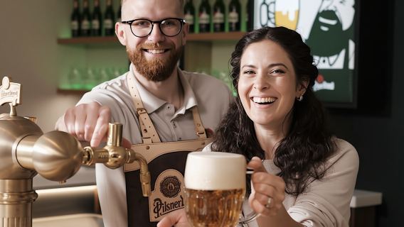 Interactive Beer Pour Session at Tapster Academy in Prague