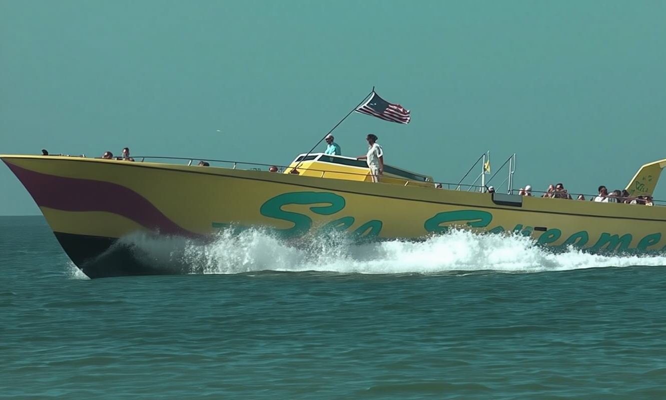 Sea Screamer speedboat ride at Clearwater Beach with lunch
