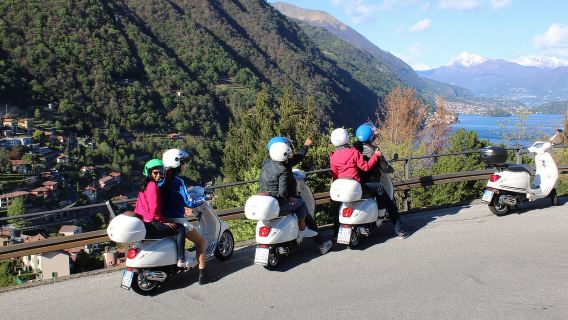Lake Como: Vespa 125 Guided Tour with Local Guide