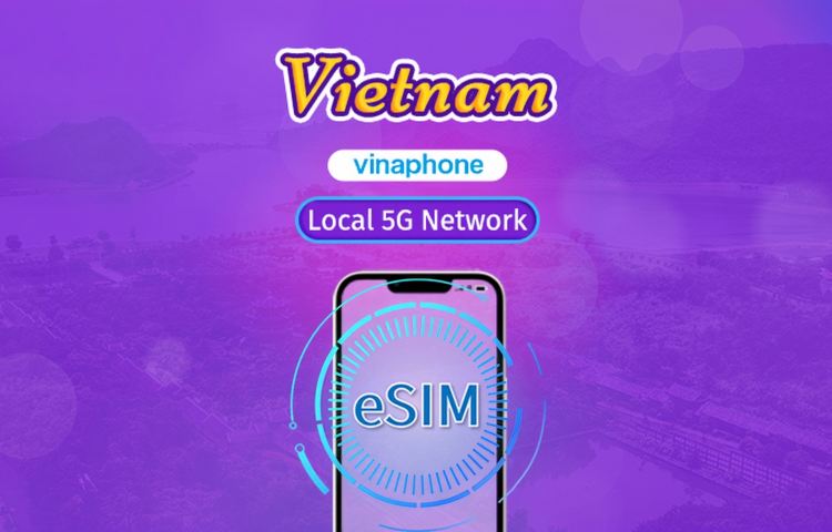 Vietnam Vinaphone | Local eSIM | Daily Plan | Natural Day Billing| 5-10 Days | QR Code