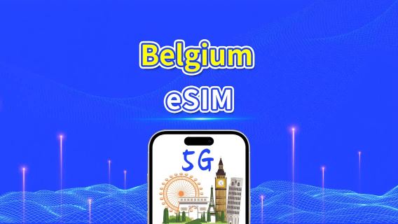 بلجيكا | eSIM | 5G/4G | بيانات عالية السرعة | 24 ساعة | خيارات المدة من 1-30 يومًا | رمز QR