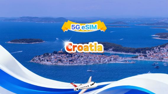 كرواتيا | eSIM 5G | باقة يومية/باقة إجمالية | 500 ميجابايت يوميًا - إجمالي 30 جيجابايت | 1-30 يومًا | نظام 24 ساعة | رمز QR