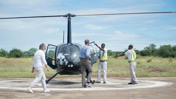 Scenic Helicopter Ride above the falls (window view)